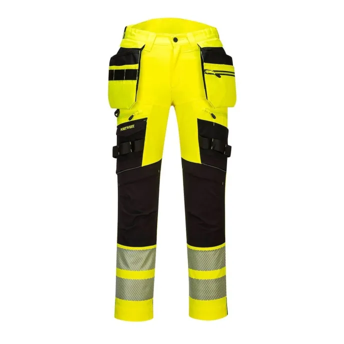 Pantalone da Lavoro con tasca Holster staccabile Alta Visibilita Portwest DX442