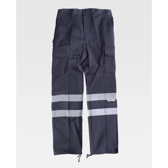 Pantalone da Lavoro Rinforzati con Bande C4016 - Workteam
