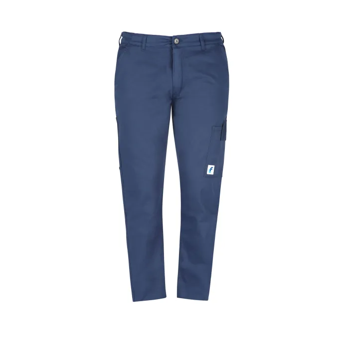 Pantalone Economici Blu Multitasche Cotone 100% Massaua Imbottiti Felpati Invernale