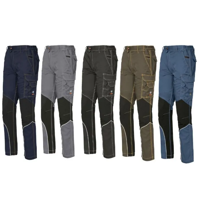 Pantaloni da lavoro Extreme ISSA LINE Stretch 8830B Elasticizzati Multitasche Slim Fit