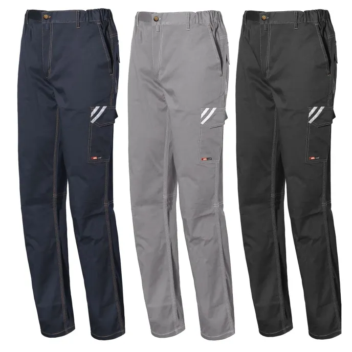 Pantaloni da lavoro Start ISSA LINE Stretch 8036B Elasticizzati Multitasche