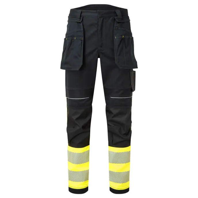 Pantaloni da Lavoro Alta Visibilità Multitasche Ignifugo Stretch Portwest FR416
