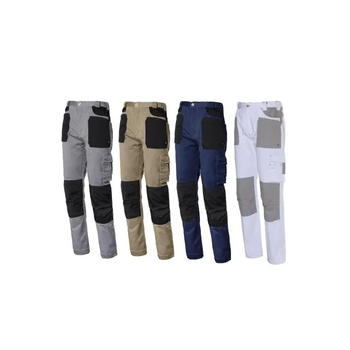Pantaloni da lavoro ISSA LINE Stretch 8730 Multitasche Elasticizzati con Tasche Laterali