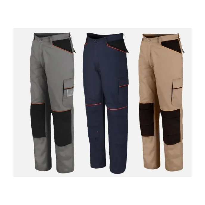 Pantaloni da lavoro multitasche 100% cotone ISSA LINE 8930