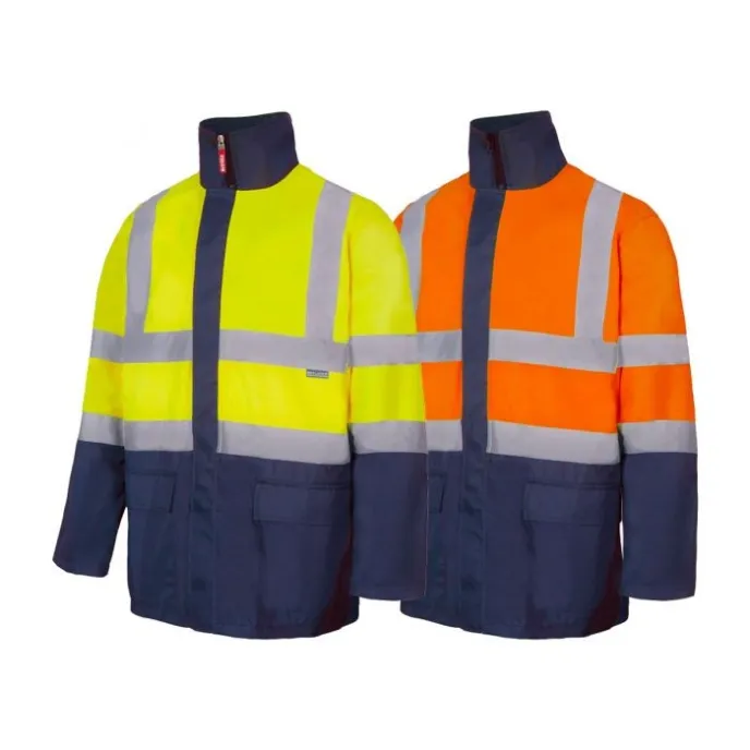 Parka bicolore 4 in 1 da Lavoro Alta Visibilità Multitasche Velilla 306003