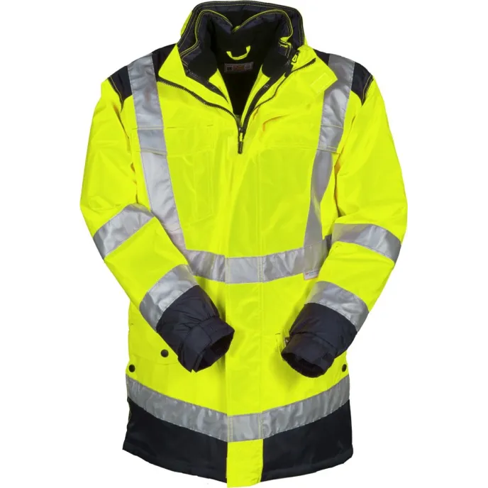 Parka bicolore da lavoro 4 in 1 Alta Visibilità Multitasche Payper Hisafe