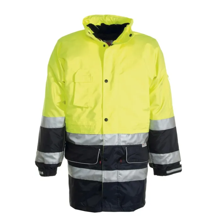 Parka bicolore da lavoro 4 in 1 Alta Visibilità Multitasche Payper Security