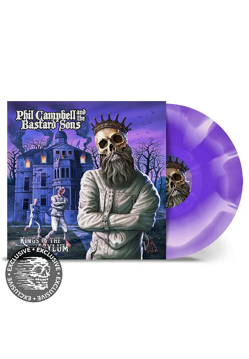 Phil Campbell And The Bastard Sons - Kings Of The Asylum Ltd. White/Purple - Colored Vinyl