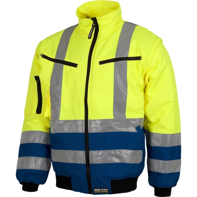 Pilot Giubbotto alta visibilità Imbottito con maniche staccabili Workteam - C3740