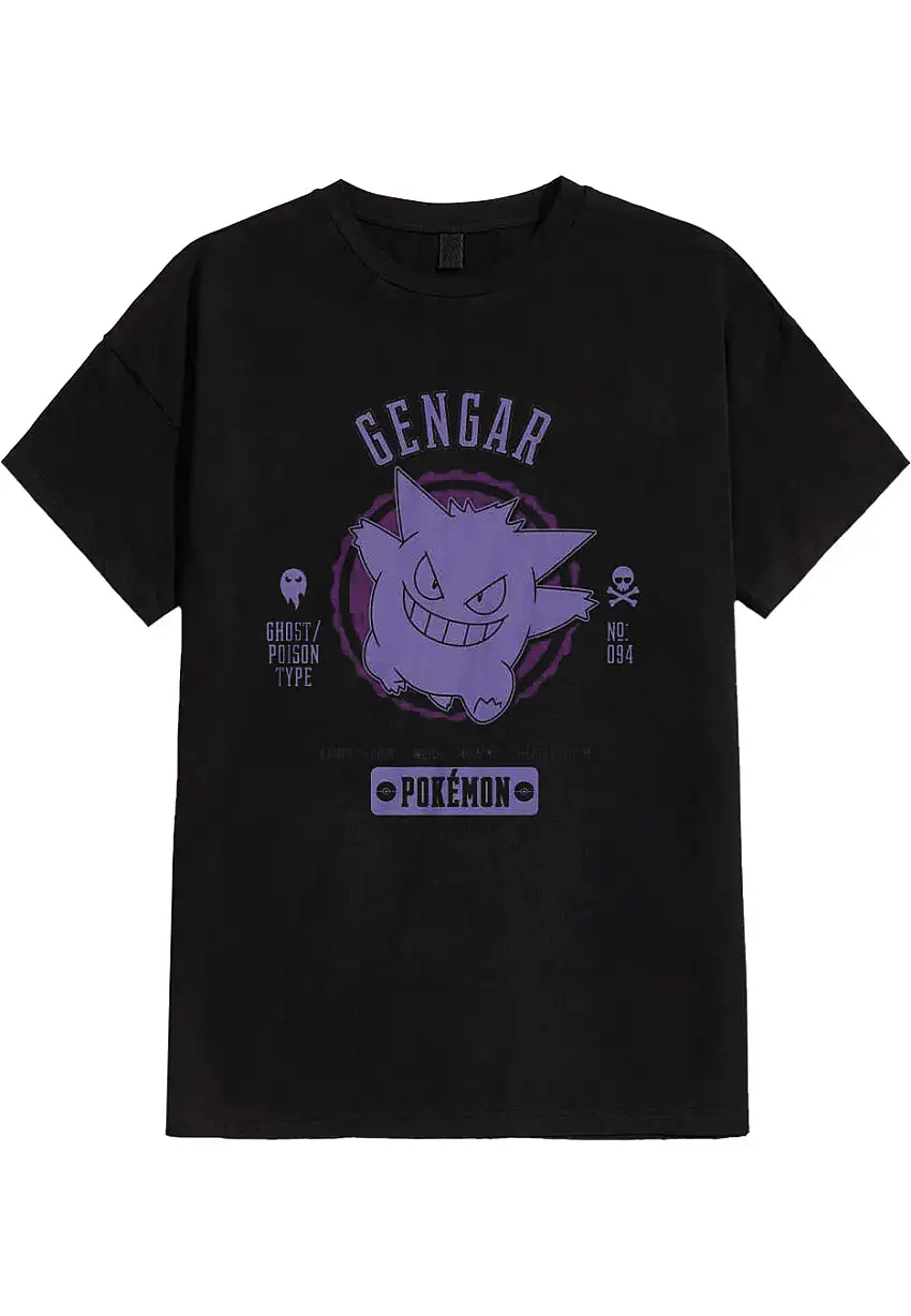 Pokémon - Collegiate Gengar - T-Shirt