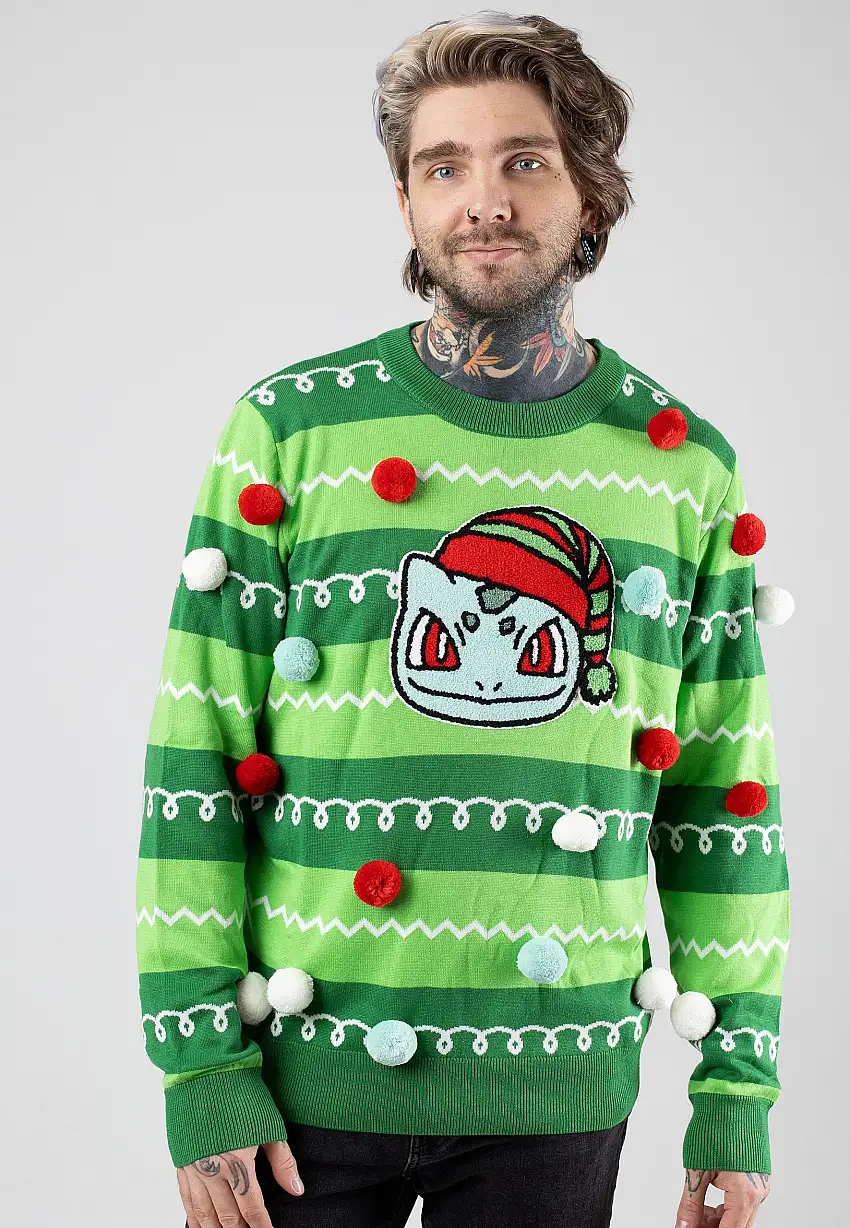 Pokémon - Bulbasaur Xmas Knit - Pullover