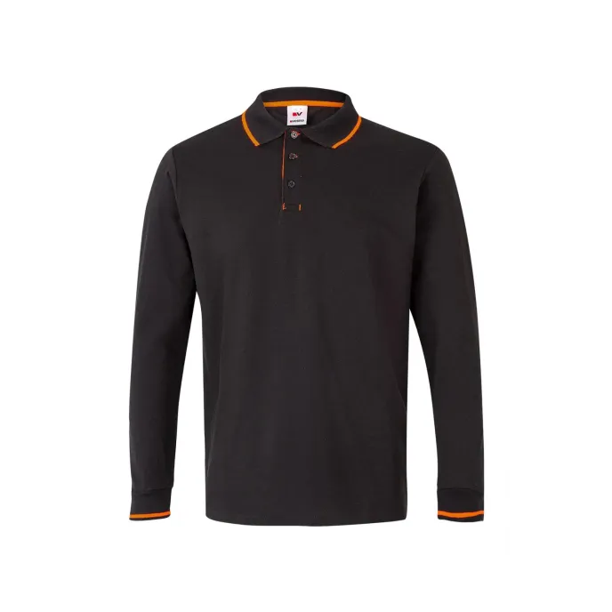 Polo bicolore manica lunga da Lavoro Velilla 105515