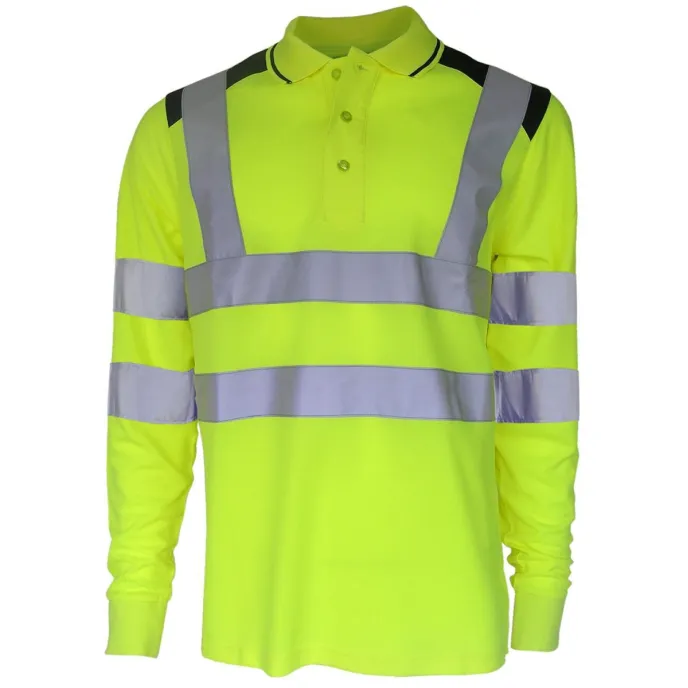 Polo bicolore maniche lunghe da lavoro Alta Visibilità Payper Guard+ Winter