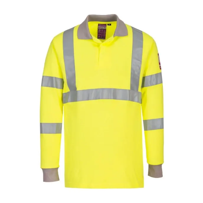 Polo da Lavoro Ignifuga Alta Visibilità Portwest FR77