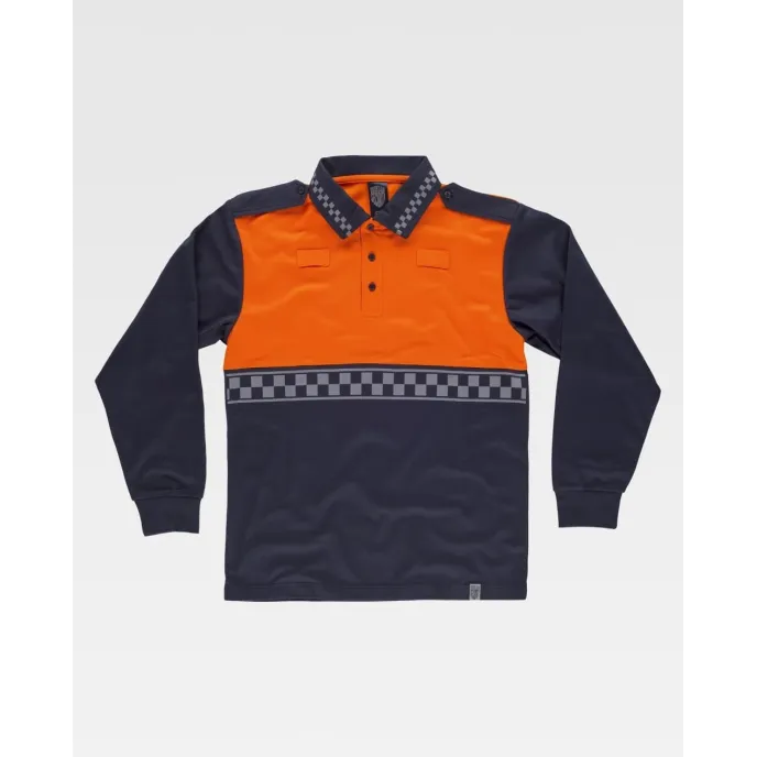 Polo da Lavoro Manica Lunga Alta Visibilità C3856 - Workteam