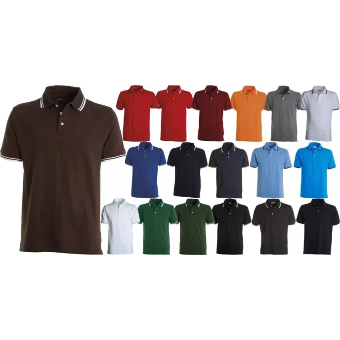 Polo da lavoro in cotone con Rinforzi e Cuciture Stretch Skipper - Payper AY 7438