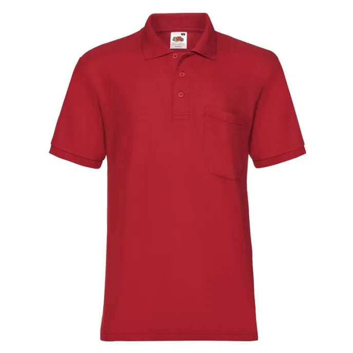 Polo da Lavoro Fruit of The Loom con Taschino e Chiusura a Bottoni FR633080