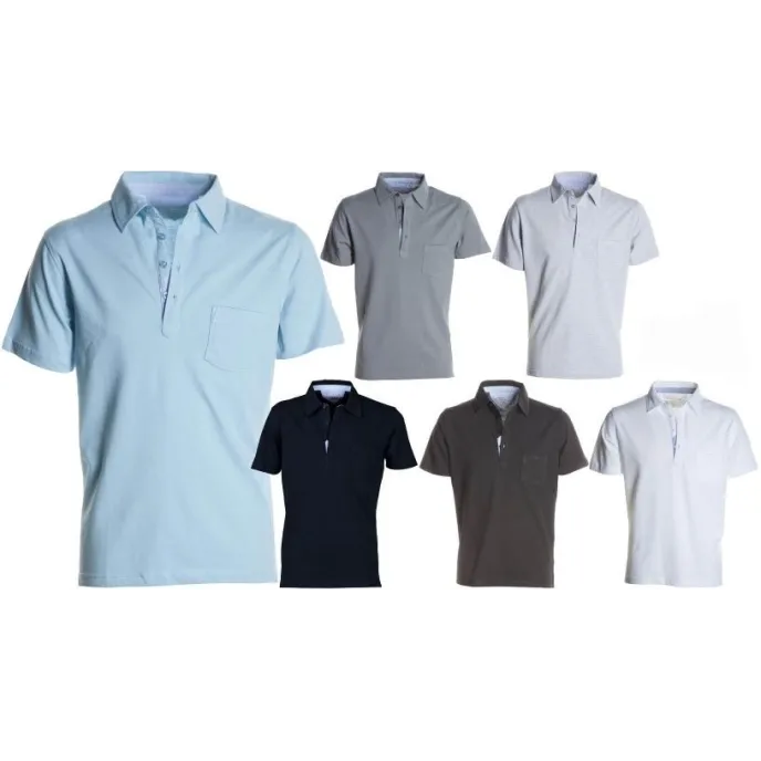 Polo da Lavoro Prestige Manica Corta a 4 Bottoni in Cotone - Payper AY 7412