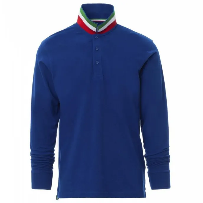 Polo a Manica Lunga Long Nation con Effetto Perlato in Cotone - Payper AY 7509