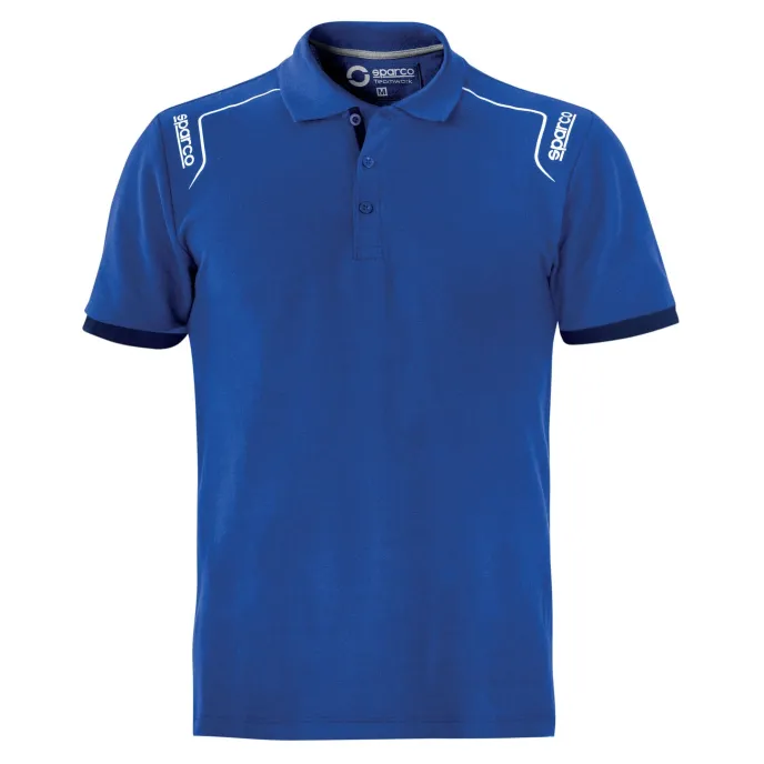 Polo da lavoro PORTLAND Sparco in cotone 100% - Royal