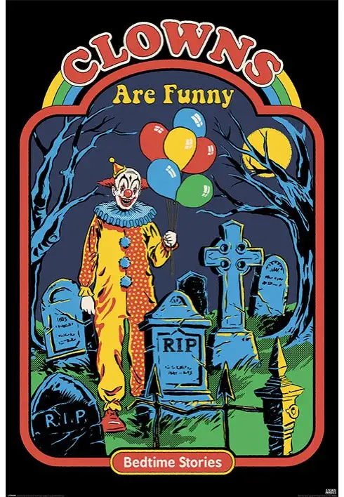Steven Rhodes - Clowns Are Funny Maxi - Poster