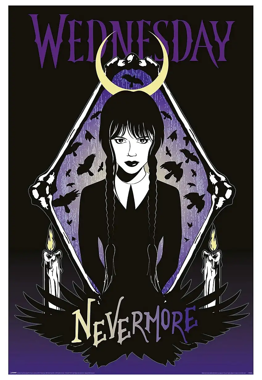 Wednesday Addams - Ravens Maxi - Poster