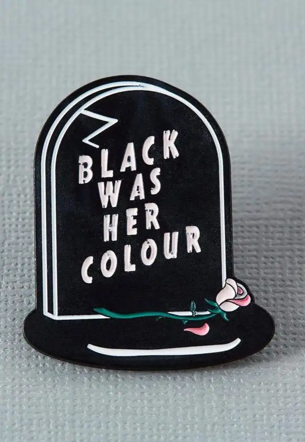 Punky Pins - Black Was Her Colour - Pin