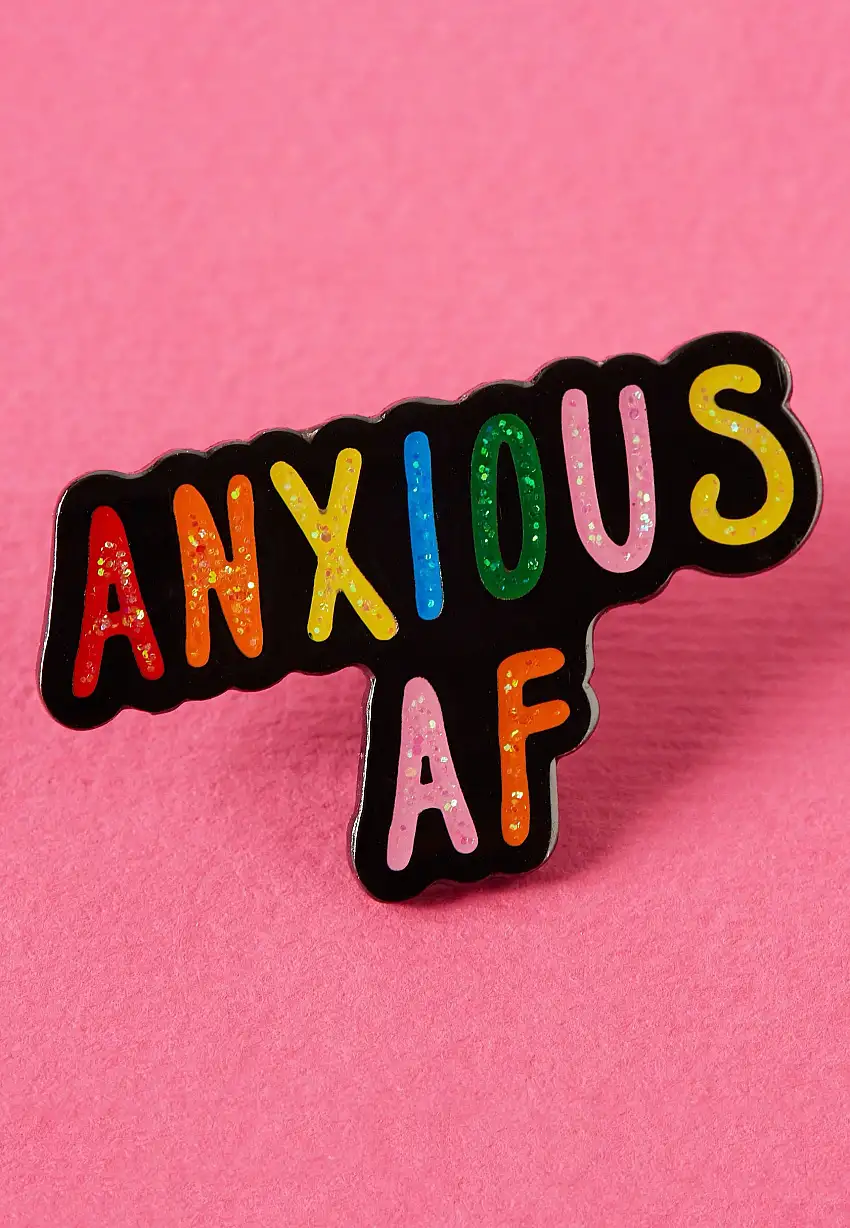 Punky Pins - Anxious AF Enamel - Pin