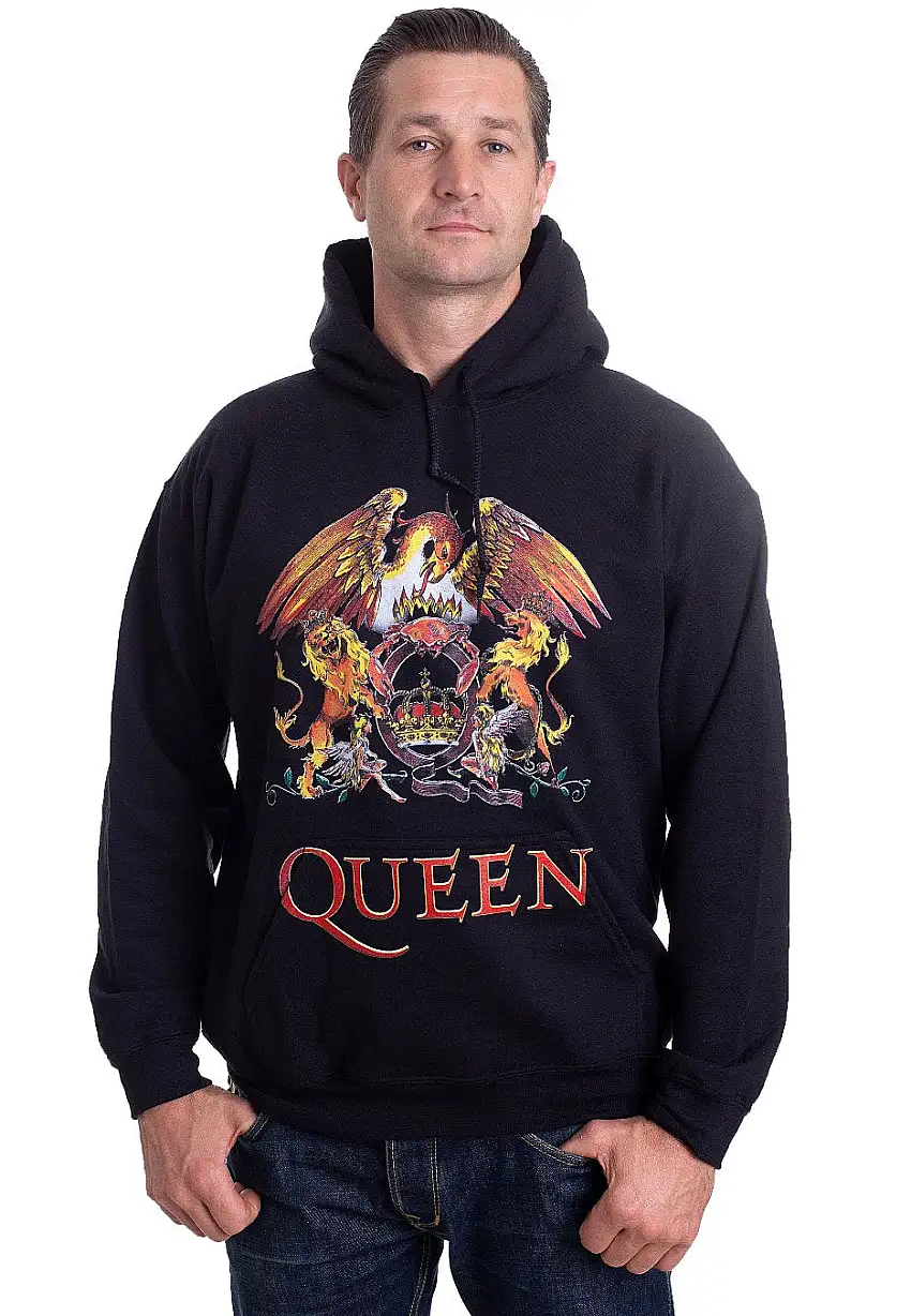 Queen - Classic Crest - Felpa con cappuccio