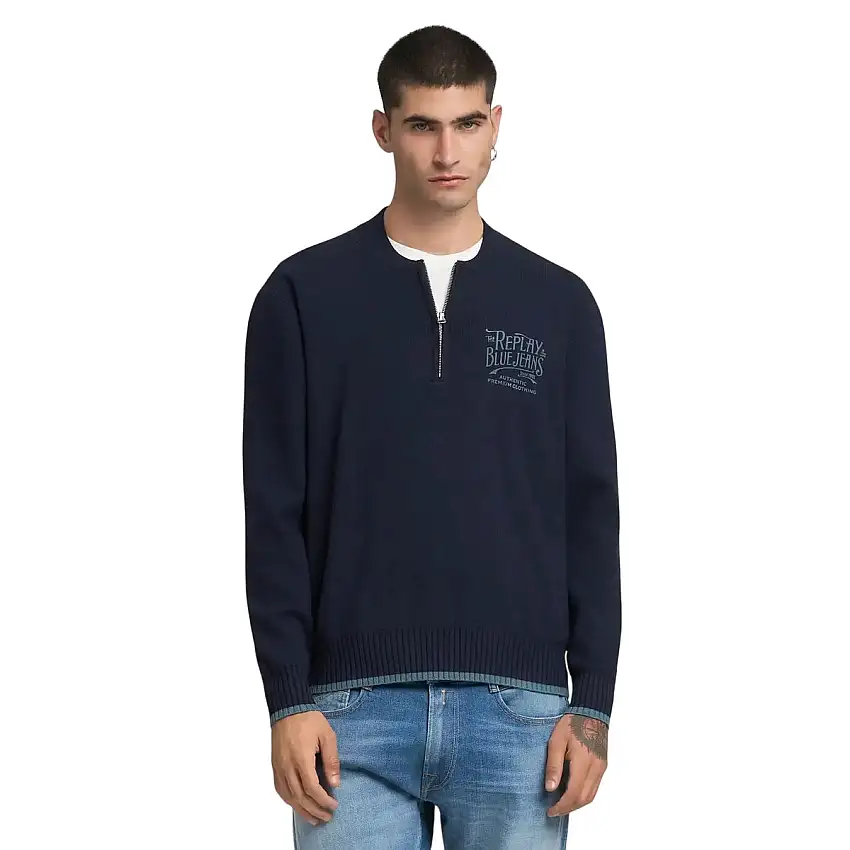 Maglia Uomo Cester mezza zip