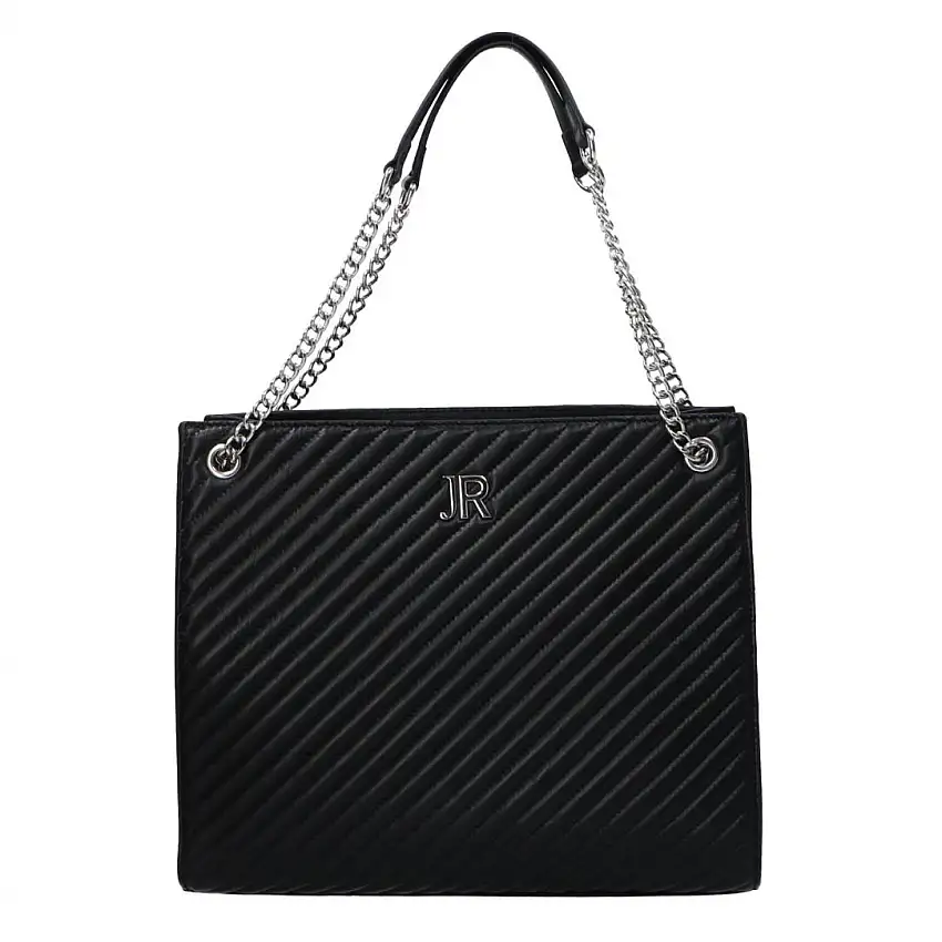 SHOPPING BAG KLEEBE Argento Nero
