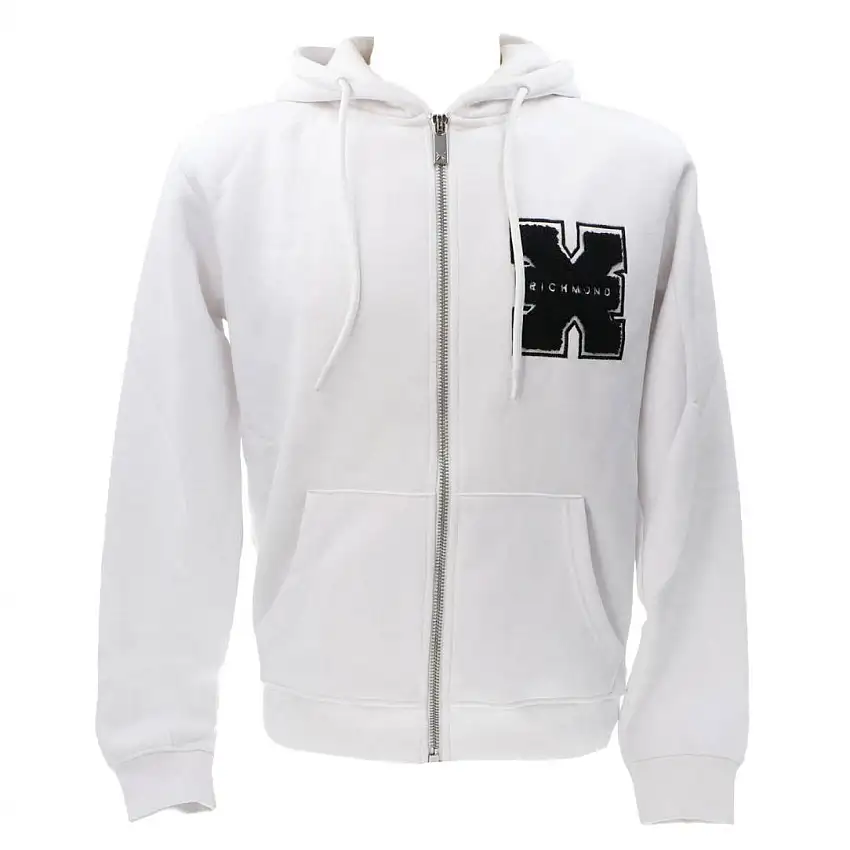 SWEATSHIRT ZIP TRISON Bianco