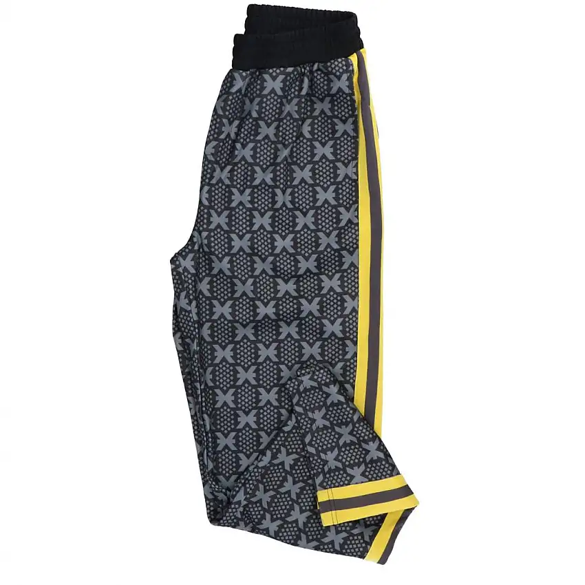 PANTS FLEECE MAURIC PATTA Nero Giallo