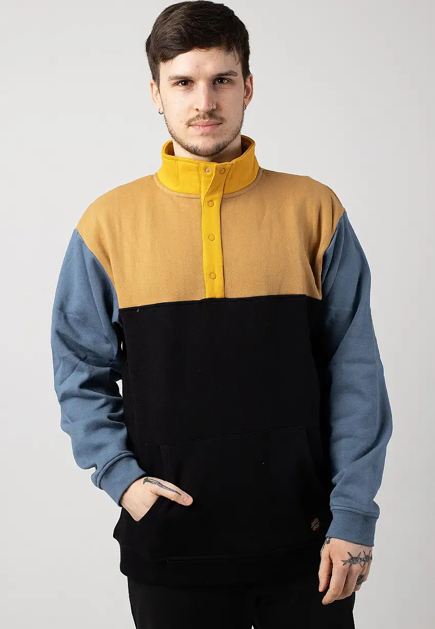 Santa Cruz - Classic Dot Label Quarter Black/Multi - Felpa