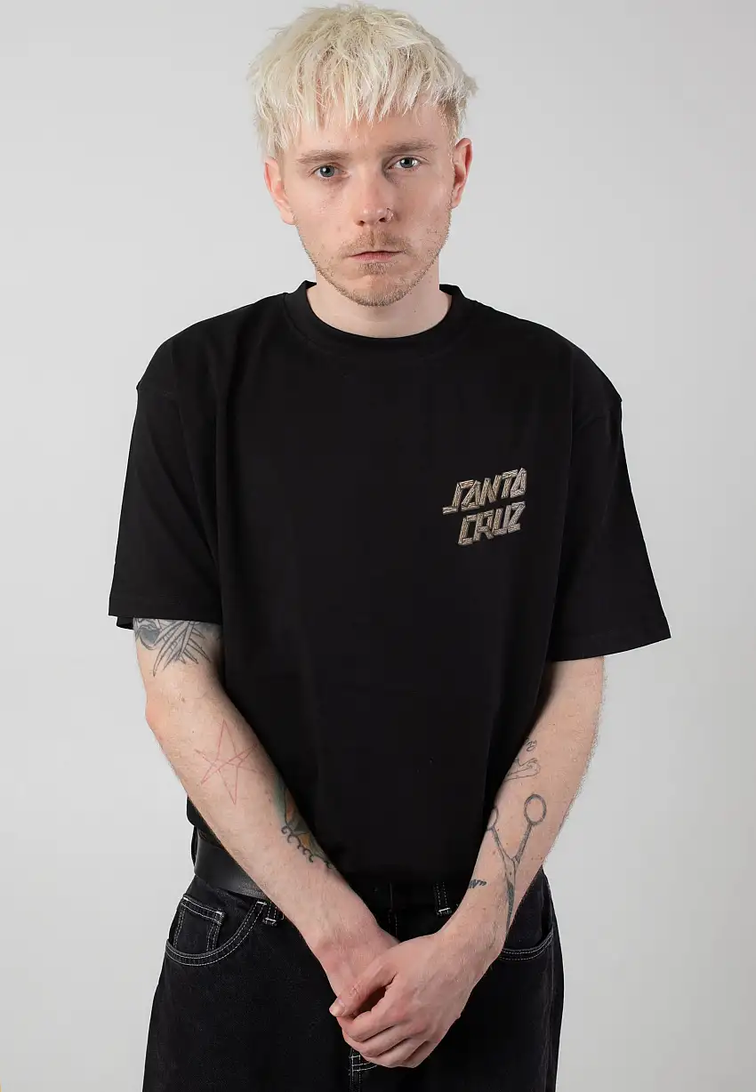 Santa Cruz - Screaming Grizzly Black - T-Shirt