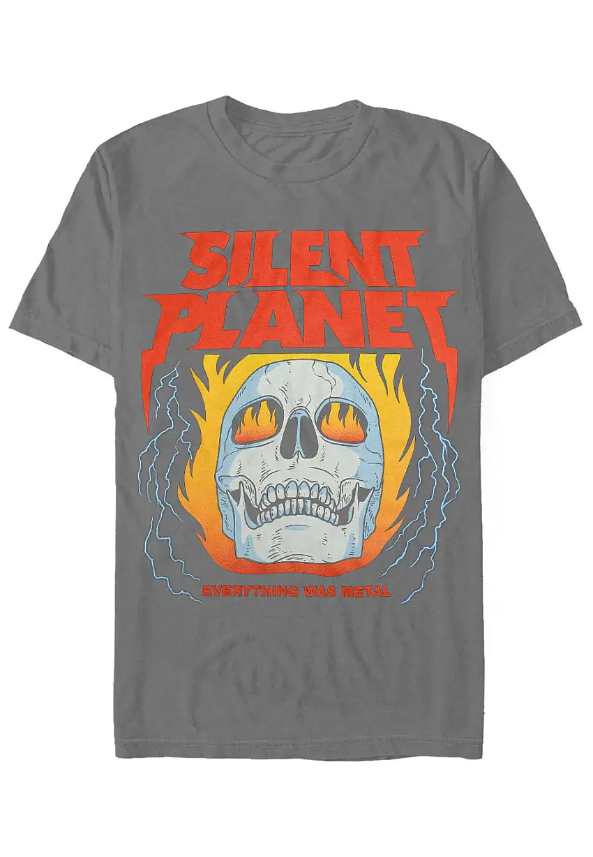 Silent Planet - Skull Flame Charcoal - T-Shirt