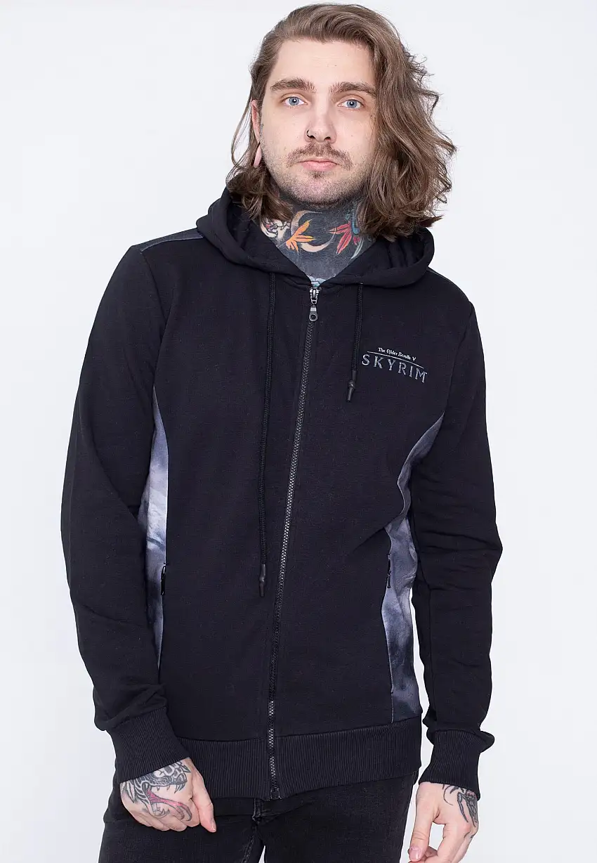 Skyrim - Dragon Slayer Backprint - Felpa con zip