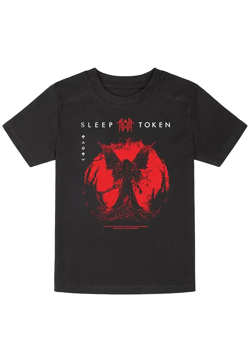 Sleep Token - Red Reaper Angel Kids - T-Shirt