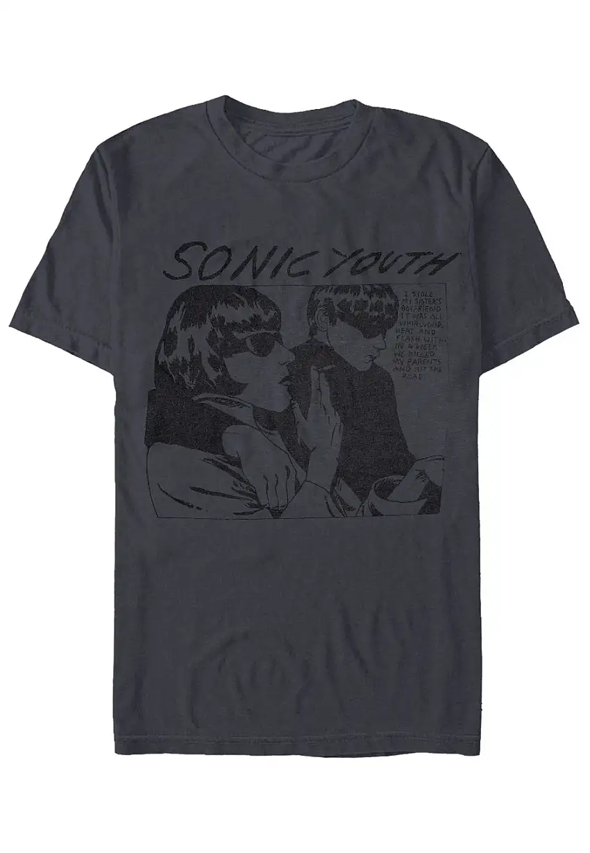 Sonic Youth - Goo Album Cover Charcoal - T-Shirt