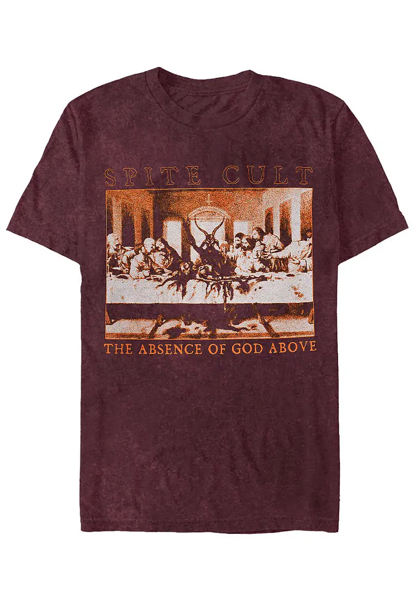Spite - Absence Of God Berry Black Acid Washed - T-Shirt