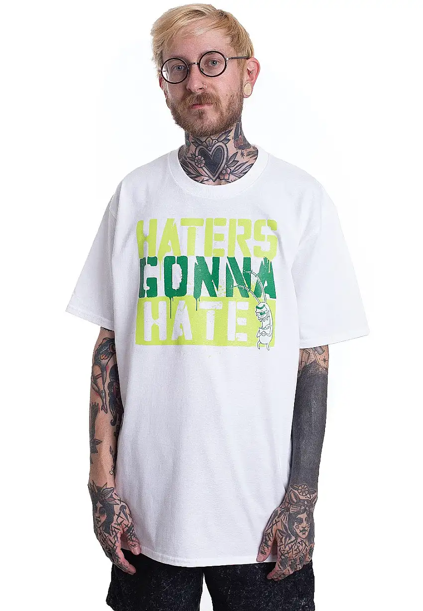 SpongeBob SquarePants - Haters Gonna Hate White - T-Shirt