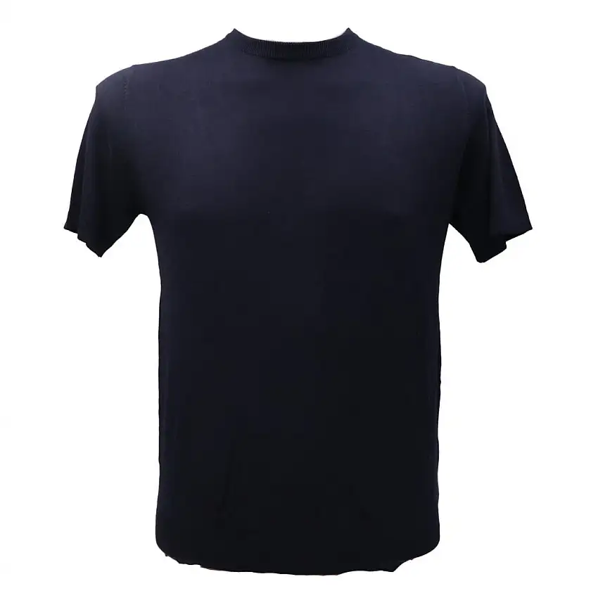 MAGLIA GIROCOLLO M.C. ME3022SS Blu Scuro