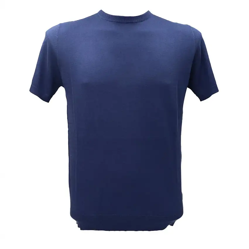 MAGLIA GIROCOLLO M.C. ME3022SS Blu
