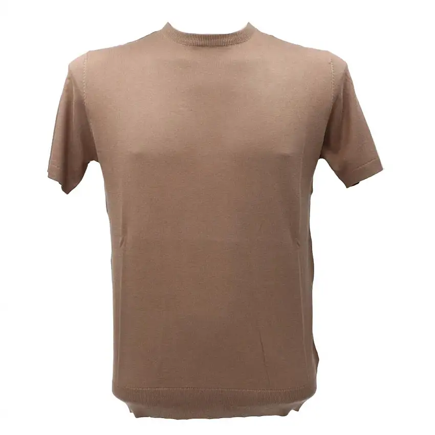 MAGLIA GIROCOLLO M.C. ME3022SS Marrone
