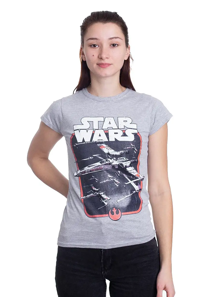 Star Wars - Red Squadron Heather Grey - Girly