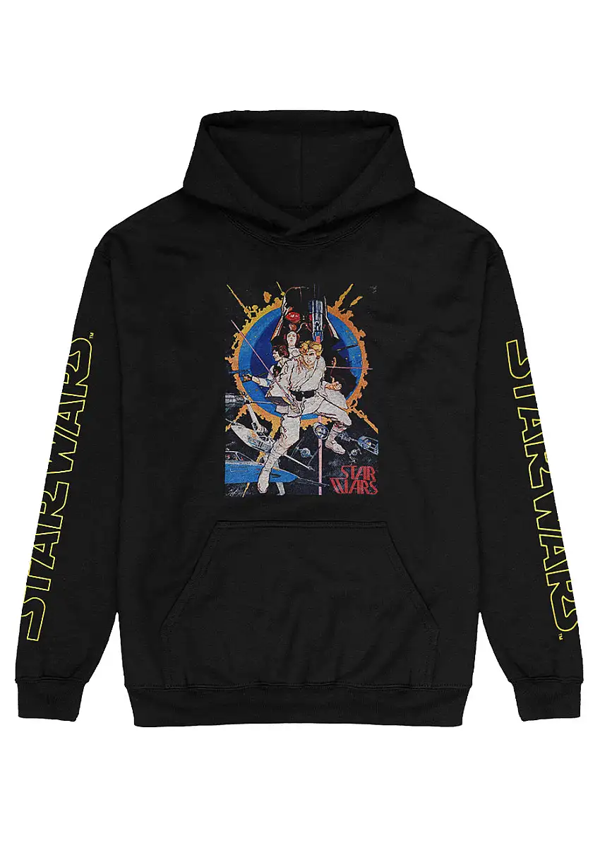 Star Wars - Vintage Poster - Felpa con cappuccio