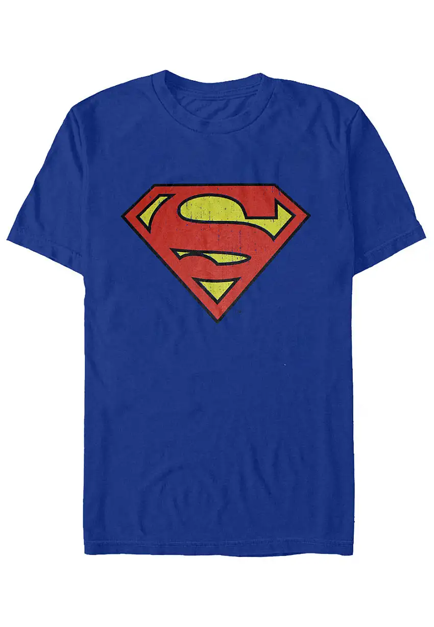Superman - Washed Shield Blue - T-Shirt