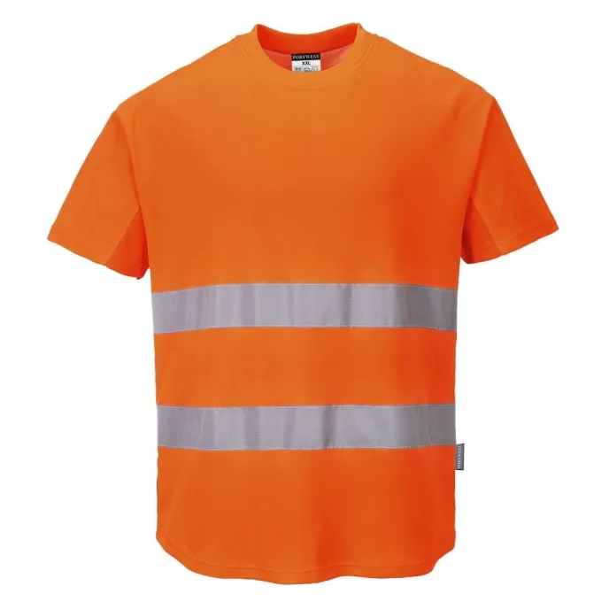 T-shirt da Lavoro Mesh Cotton Comfor Alta Visibilità Portwest C394