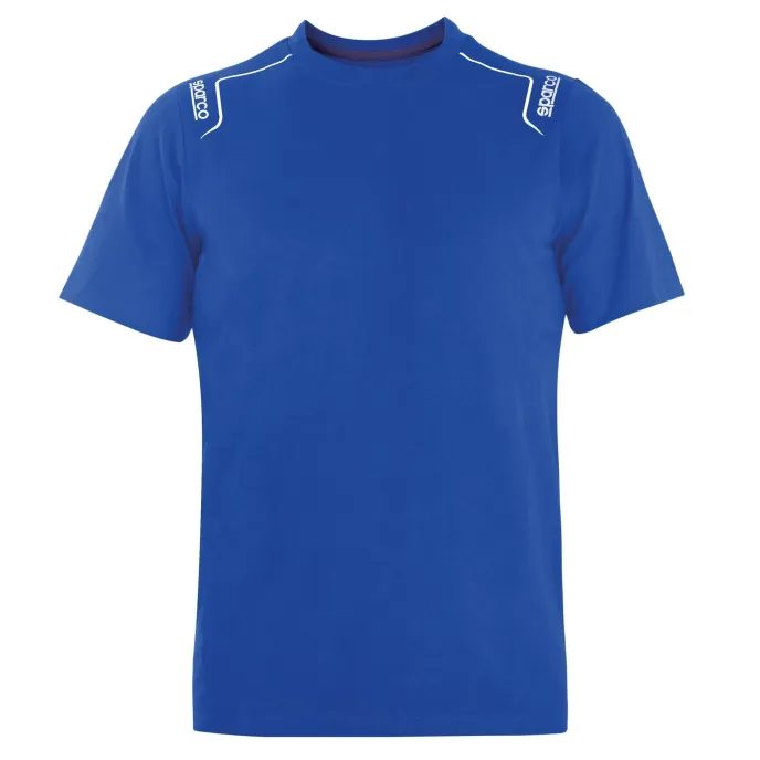 T-shirt Maglietta Elasticizzata TRENTON Sparco in cotone - Royal