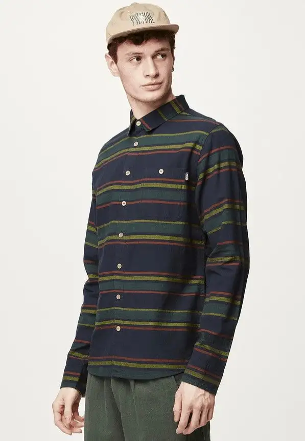 Picture - Tahupo Dark Blue - Camicia